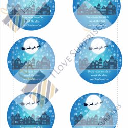 Downloadable & Printable 7cm Chritmas Baubles